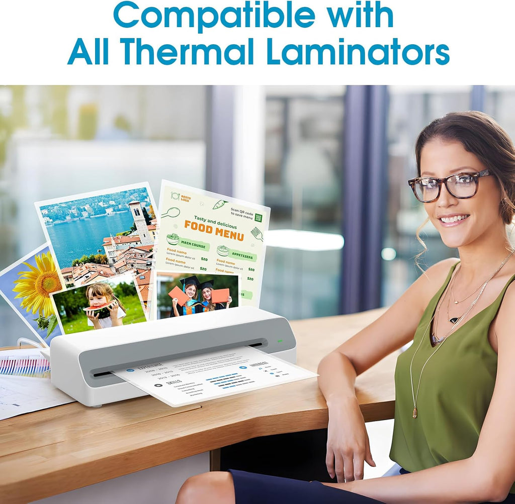 5 Mil Thermal Laminating Sheets, 11 x 17 Inches, 25-Pack Clear Lamination Pouches for Office, School, and Home Use