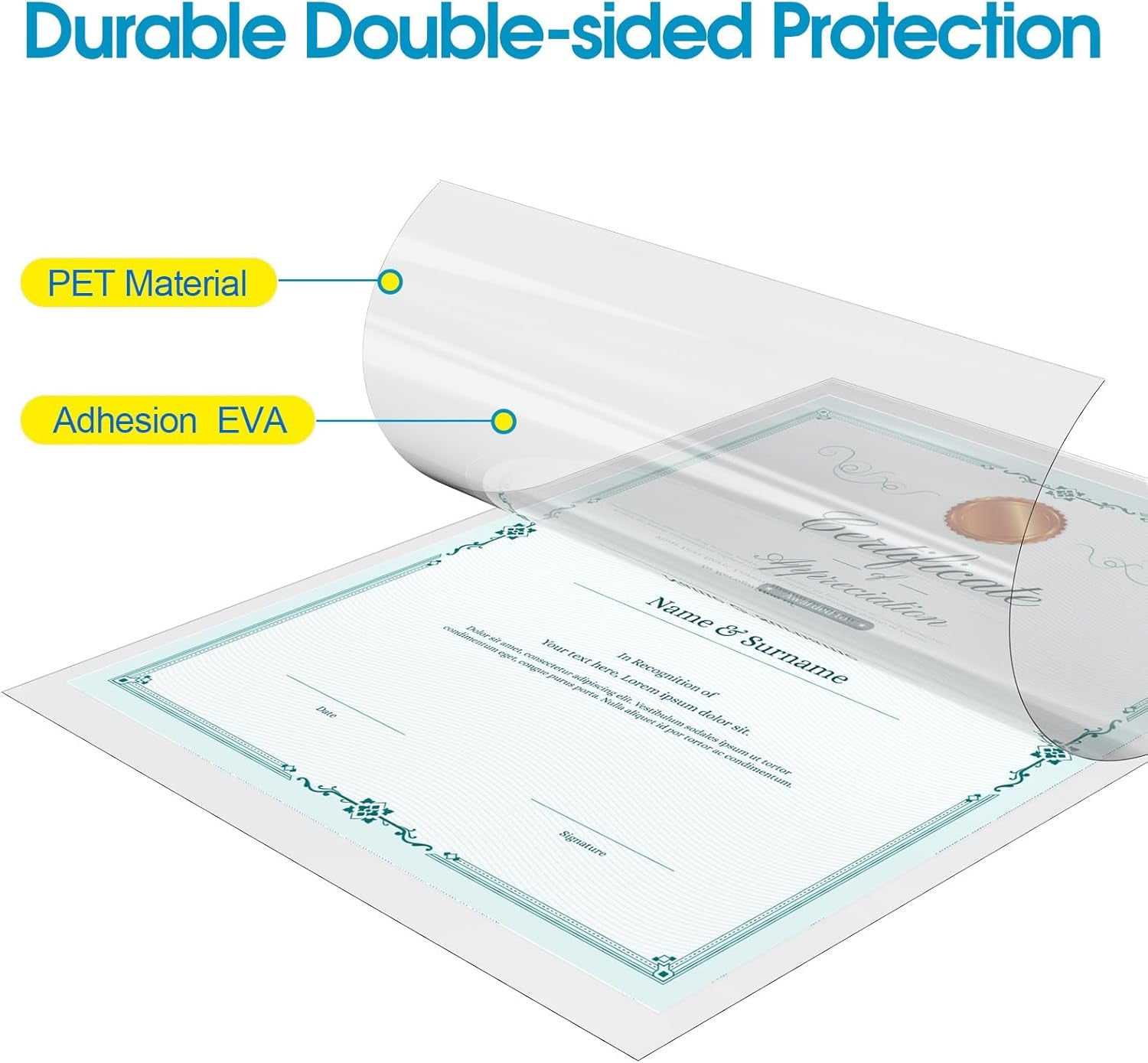 5 Mil Thermal Laminating Sheets, 11 x 17 Inches, 25-Pack Clear Lamination Pouches for Office, School, and Home Use