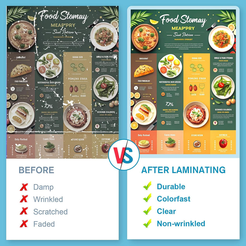 5 Mil Thermal Laminating Sheets, 11 x 17 Inches, 25-Pack Clear Lamination Pouches for Office, School, and Home Use