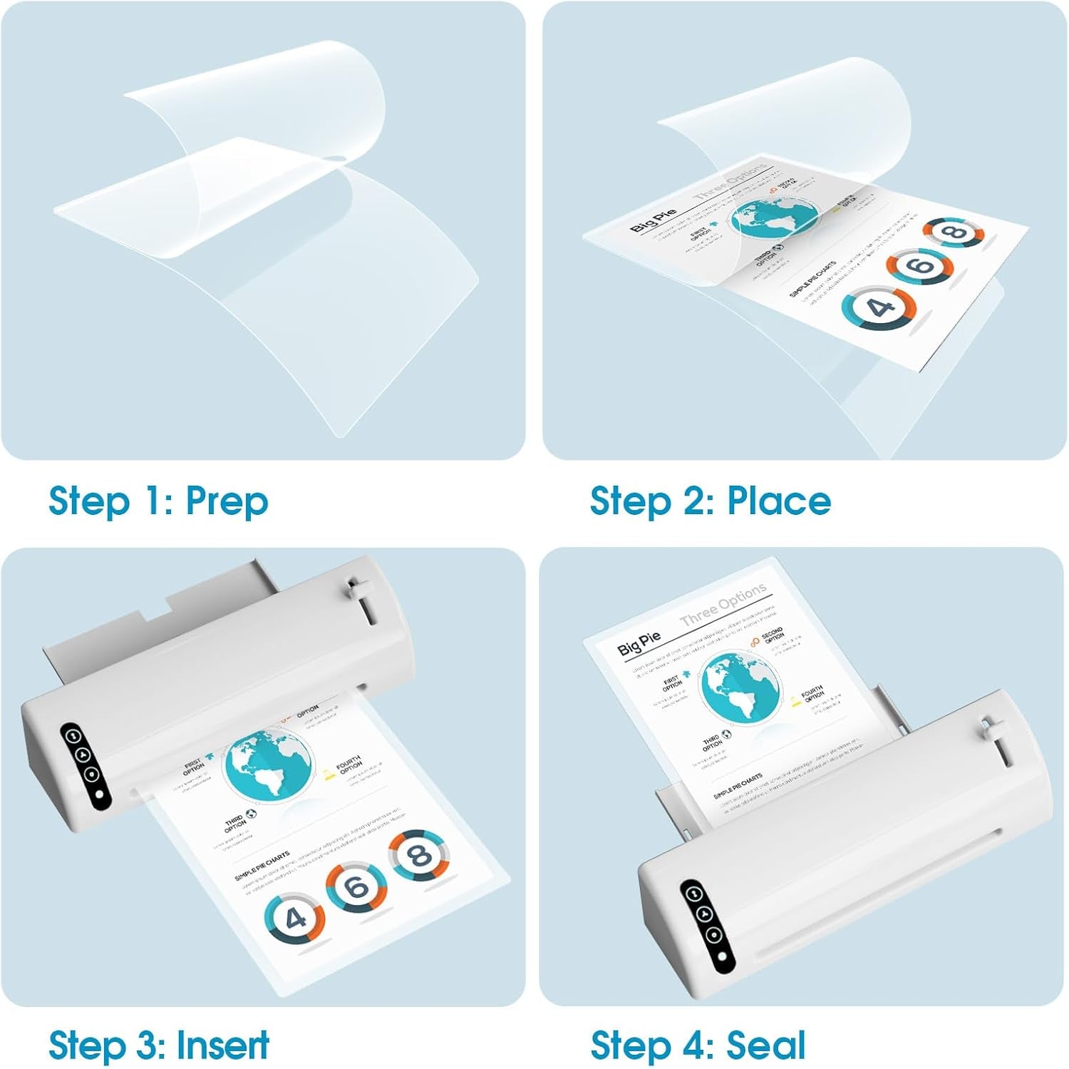 5 Mil Thermal Laminating Sheets, 11 x 17 Inches, 25-Pack Clear Lamination Pouches for Office, School, and Home Use